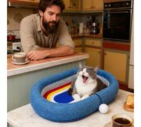 Cat Scratching - Cať Tree Tower | Kitten Scratcher, For Indoor Cats With Solid Wooden Base Caťs Scratche Post Interactive Track Ball Toys, Bed Indoors Catѕ Scratсher Toy Balls