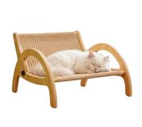 Cat Scratching Couch, Adjustable Wooden Frame to Protect Furniture, Scratching Couch for Cats as a Pet Bed, for Pets for Claw Sharping, Sleeping, Enriching Play and Protection of Door, Wan