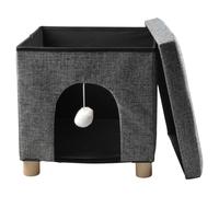 Cat Scratching House Gina Gray 38X38 Cm By Duvo+ - Stable, Cozy, Play Ball