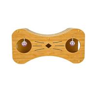 Cat Scratching House - Wood Corrugated 45 x 20 x 22 cm, Boredom Relief, Wear-Resistant Scratcher | Tunnel Cat House For Indoor, Outdoor, Home Corner, Living Room, Floor, Pets, Kittens Play