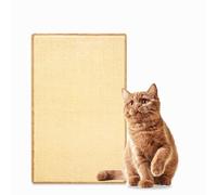 Cat Scratching Mat,23.6 X 15.7 Inch Natural Sisal Cat Scratch Mat with Velcro,Protect Wall,Door,Furniture,Sofa (Large)