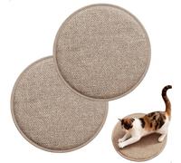 Cat Scratching Mat, Adhesive Scratching Post, Cat Scratching Mat, Scratching Mat for Cats, for Protecting Carpets and Sofas, 30 x 30 cm, Pack of 2