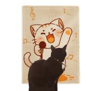 Cat Scratching Mat, Cat Scratcher for House Cats, Scratching Blanket for Cats with Cat Motif, Cat Scratching Mat, Spacious Cat Anti-Scratch Mat for Furniture, Sticky Design, High Density, for Sofas
