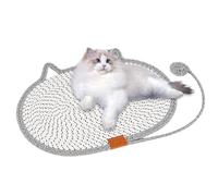 Cat Scratching Mat | Cotton Rope Cat Scratcher Pad with Toy,Kitten Mat for Scratching Exercise Mental Stimulation Boredom Training Indoor Outdoor Home Living Room