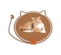 Cat Scratching Mat | Natural Cotton Rope Protector with Play Ball | Scratching Mats for Cats, Sofa, Armchair, Carpet, Floor, Table, Indoor, Outdoor, Car Corner