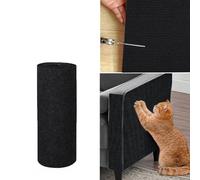 Cat Scratching Mat, Scratch Protection Sofa Cat Scratching Mat Self-Adhesive Scratching Mat Cat Wall Cat Scratching Mat Can Be Trimmed Suitable for Furniture, Doors, Walls. Pet Sofa Protection (Black)