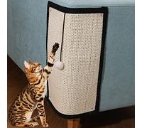 Cat Scratching Mat Sofa Furniture Protector Cat Scratcher Board Natural Sisal Kitty Scratching Pad Scratch Couch Cover Guard Kitten Claws Care Toy Scratcher Mat Rug Pet Grinding Claw Protect Furniture