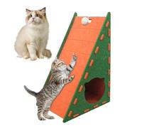 Cat Scratching Mat, Vertical Integrated Scratching Board, Triangular Cat Cushion Made of Felt, Non-Losing Climbing Mat, Wall Hanging for Peace, Play, Living Room