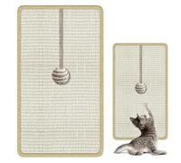 Cat Scratching Mats and Hanging Balls, Cat Nail File Scratcher Supplies, Will Not Damage Furniture Paw-Friendly, Can File Nails Can Be Installed on Floor Door Wall Glass