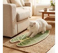 Cat Scratching Mats, Natural Sisal Scratching Pad Rug, 33x65cm Indoor Cat Scratch Mat with Anti-Slip Backing, Wall Couch Furniture Protector for Cats Grinding Claws(Style 2)