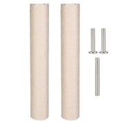 Cat Scratching Mats | Scratchiing Post Replacement Poles | Vertical Solid Beech Wood & Sisal Pole | Soft Smooth Plush Modern Stable Design for All type of Pets
