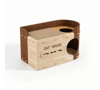 Cat Scratching Pad with Circular Side Opening and Sisal Surface for Claw Maintenance and Suitable for Adult Cats Guest Room Balcony