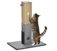 PawHut Cat Scratching Post 79cm Tall Scratcher Climber Cat Tree Activity Centre Grey | TJ Hughes