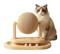 Cat Scratching Post - 9.45x5.12x7.09 Inches Cat Scratching Ball Toy, Pets Rolling Scratcher With Ball | Interactive Track System, Engaging Activity Claw Engagement For Pet Parents Trainers