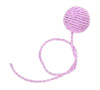 Cat Scratching Post Accessory Jute Rope with Replaceable Tail Ball Purple | Indoor Cat Tree Part, Multifunctional Design, Easy Installation, Playful Chew Item for Active Pets