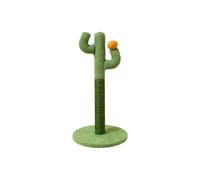 Cat Scratching Post Cactus Cat Scratcher with Nature Sisal Rope for Indoor Cats Claw Scratcher, Vertical Green Cat Tree Resistant Carpet Scratch Post (Large)