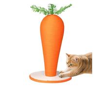 Cat Scratching Post - Carrot Shape Relief Toy, Standard Size Durable Design with for Cats Kittens, Natural Sisal Scratch Post with for Indoor Outdoor Use, Pet Activity Supplies Fun Toy, Cat Scratcher