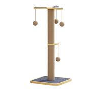 Cat Scratching Post - Cat Tree with Scratching Post, Furniture Protector Tower with Ball for Kittens, Climbing Training and Enrichment for Sofa Protection Floor and Wall Mat