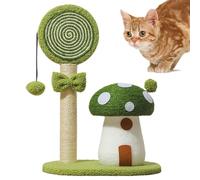 Cat Scratching Post - Cozy Cute Mushroom Sisal Scratching Post - Indoor Outdoor Cat Tree Scratcher,for Dorm, Apartment, Study, Bedroom, Living Room, Balcony