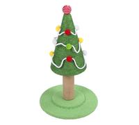 Cat Scratching Post for Cats, Ceder Christmas Cat Trees Scratcher, Cute Toy Kitten Kitty Sisal Scratch,Cat Christmas Tree Party Decoration/Cat Activity Center Play (Large: 40 X