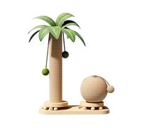 Cat Scratching Post for Indoor Cats, 45cm Tall Sisal Cat Tree with Ball Track & Interactive Toys, Sturdy Scratching Post for Kittens, Space-Saving Cat Tower Furniture