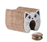 Cat Scratching Post for Indoor - Folding Magic Organ Scratch Toy with Bell Ball - Panel for Scratching Cats | For Sharpening Claws Playing Boredom Mental Exercise Physical Home Indoor