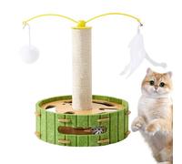 Cat Scratching Post - Furniture Protector with Ball Track, Scratching Board for Kittens with Toy | For Home, Living Room, Bedroom, Kitchen, Balcony, Entrance, Home, Corner Play Area