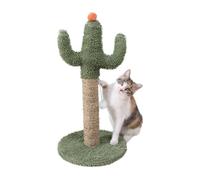 Cat Scratching Post | Green Cactus Cat Scratcher Post - Soft Cloth Natural Kitten Scratch Pole, A Scratch Pole With Ball That Allows Many Pets To Enjoy The Space To Keep Their Claws And Save