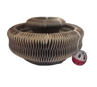 Cat Scratching Post - Interactive Magnetic Accordion Accessory for Pet, Cat Track Toy - for Indoor Outdoor Play, Training, Mental Stimulation,