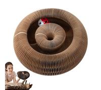 Cat Scratching Post - Interactive Scratching Post with Ball, Furniture Protection for Bored Pets Wavy Toy for Balconies, Living Rooms, Bedrooms, Gardens