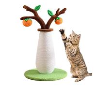 Cat Scratching Post - Khaki Kitten Scratching Post | Anti Boredom Cat Training Post | Climbing Mental Stimulation for Cats Indoor Outdoor | Sustainable Activity Furniture