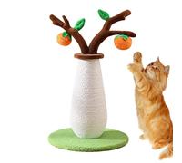 Cat Scratching Post - Khaki Tree Room Decoration - Post for Scratches Stress Mental Stimulation Climbing Home Decoration Multi Cat
