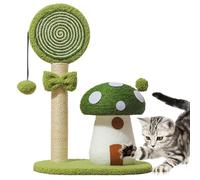 Cat Scratching Post Mushroom,Interactive Toy Cat Tree Indoor Scratch Post | Sisal Board Scratcher, Multi-Functional Mushroom Scratching Poles