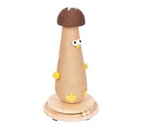Cat Scratching Post Mushroom Large Cat Scratching Post for Cats, Mushroom Kitten Scratcher | Sisal Cat Scratching Post for Chickens with Interactive Ball, Cat Scratching Post for Pets