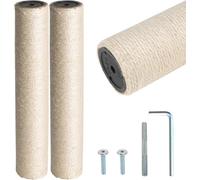 Cat Scratching Post Replacement Poles, Cardboard and Sisal, 13.4in, 35cm LUMEIRA