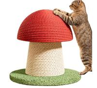 Cat Scratching Post | Sisal Mushroom Tower - Tall Cat, Perfect for , Exercise and Mental Stimulation of Kittens | Ideal for Indoor or Outdoor Use in the Home, Apartment, Pav