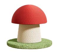 Cat Scratching Post - Sisal Mushroom Tower, Tall Sturdy Vertical Scratching Post, Mental Stimulation Exercises To Relieve Boredom For Kittens | Birthday Gift For Indoor And Ed Es