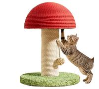 Cat Scratching Post Sisal Tower Solid Base Cat Tree Scratching Post Exercise Kitten Mental Stimulation Relief Boredom Home Apartment Indoor Outdoor Floor Birthday