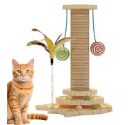Cat Scratching Post - Tall Cat Scratching Post | Interactive Reusable Anti-Tilt Kitten Toy for Exercise Home Encouraging Exercise Kitten Setter Diversity Indoor Planch