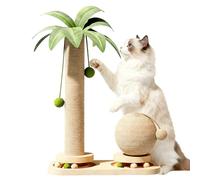 Cat Scratching Post Tower, Cat Scratching Post with Play Tower, Scratching Board for Young Cats, Cat Play Centre, Activity Centre, Indoor Playground, Gift for Cat Lovers, Birthday, Halloween, Home