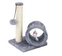 Cat Scratching Post - Vertical Scratcher Pole, Pet Engagement Tower, Cat Fitness Stand, Scratch Workout Structure, Movement Play Pillar, Climbing Burrowing Station | Home Stress Relief Activity Space