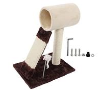 Cat Scratching Post with Sisal & Plush Cat Hole | Multi - Level Cat Tree Tower for Indoor Cats | Stable Cat Furniture with Small Animal Toy/Scratching Board/Resting Spot