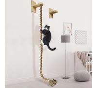 Cat Scratching Posts Wall-Mounted Cat Tree with Climbing Rope, Large Ladder, and Resting Platform - Promotes Healthy Habits and Provides Endless Fun