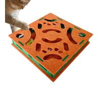 Cat Scratching Puzzle Box, Interactive Claw Trimmer, with Bell Ball, Felt Puzzle and Scratch Enrichment Box for Claw Care, for Puppies and Dogs of All Sizes, Indoor, Furniture and Carpet Protection