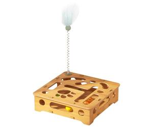 Cat Scratching Puzzle - Enrichment Toy to Fight Boredom - Scratching Toy for Kittens with Bell Balls | For Kittens for Training, Exercise and Playing, for Home and The