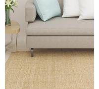Cat Scratching Rug 100x100 cm Light Brown 100% Sisal Anti-Slip Mat for Cat Trees