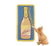 Cat Scratching Sisal Pad, 7.09x14.57Inch Self-Adhesive Cats Scratching Mat Creative Kitten Wall Scratcher Board for Furniture Protection