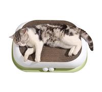 Cat Scratching Toy - Cat Scratching Bed | Double Layer Oval Cat Scratcher with Two Balls, Recycled Corrugated Paper for Cat Kitty Training Toy Dispra