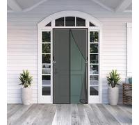 Cat Screen Door 168 x 104 cm Automatically Closes Keeps Bugs Door Curtain Nets No Tools Installation, with Stay Open Buckles for Living Room, Bedroom, Patio, Black