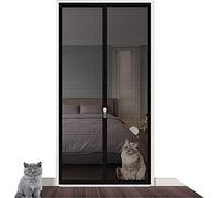 Cat Screen Door 70x200 Cm- Pet Partition Cover Door Stop Curtains Partition With Zipper Reinforced Mesh Curtain For Doors Dog And Cat Door Screen Doors, Window Porch(70x200cm)